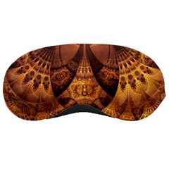 Beautiful Gold And Brown Honeycomb Fractal Beehive Sleeping Masks by jayaprime