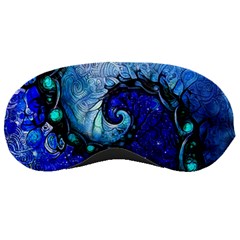 Nocturne Of Scorpio, A Fractal Spiral Painting Sleeping Masks by jayaprime