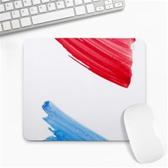 Tricolor Banner Watercolor Painting Art Large Mousepads by picsaspassion