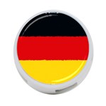 German flag, banner Deutschland, watercolor painting art 4-Port USB Hub (One Side) Front