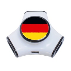 German Flag, Banner Deutschland, Watercolor Painting Art 3-port Usb Hub by picsaspassion