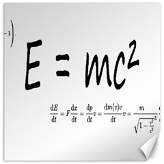 E=mc2 Formula Physics Relativity Canvas 12  X 12   by picsaspassion