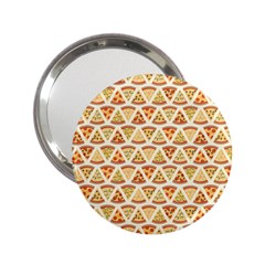 Food Pizza Bread Pasta Triangle 2 25  Handbag Mirrors by Mariart