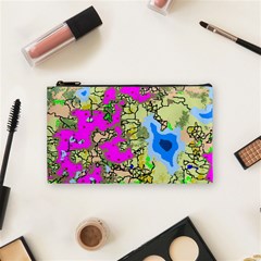 Painting Map Pink Green Blue Street Cosmetic Bag (small)  by Mariart