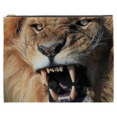 Male Lion Angry Cosmetic Bag (xxxl)  by Celenk