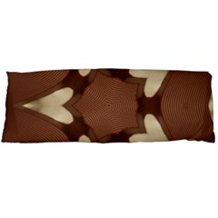 Chocolate Brown Kaleidoscope Design Star Body Pillow Case (dakimakura) by yoursparklingshop