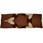 Chocolate Brown Kaleidoscope Design Star Body Pillow Case Dakimakura (Two Sides) Front