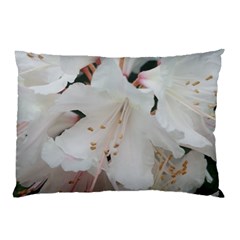 Floral Design White Flowers Photography Pillow Case by yoursparklingshop