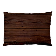 Rustic Dark Brown Wood Wooden Fence Background Elegant Pillow Case by yoursparklingshop