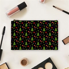 Christmas Pattern Cosmetic Bag (medium)  by Valentinaart