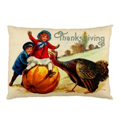 Vintage Thanksgiving Pillow Case (two Sides) by Valentinaart