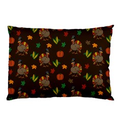 Thanksgiving Turkey  Pillow Case by Valentinaart