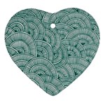 Design Art Wesley Fontes Heart Ornament (Two Sides) Front