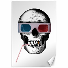 Cinema Skull Canvas 24  X 36  by Valentinaart