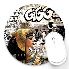 Cleopatra Round Mousepads by Valentinaart