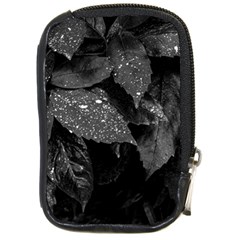 Black And White Leaves Photo Compact Camera Cases by dflcprintsclothing