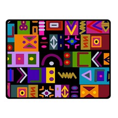 Abstract A Colorful Modern Illustration Fleece Blanket (small) by Celenk