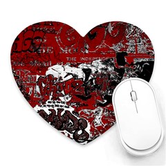 Graffiti Heart Mousepads by ValentinaDesign