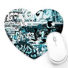 Graffiti Heart Mousepads by ValentinaDesign