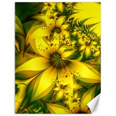 Beautiful Yellow-green Meadow Of Daffodil Flowers Canvas 18  X 24   by jayaprime