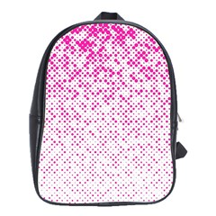 Halftone Dot Background Pattern School Bag (xl) by Celenk