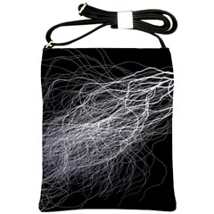 Flash Black Thunderstorm Shoulder Sling Bags by Celenk