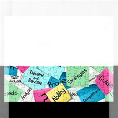 Stickies Post It List Business Rectangular Jigsaw Puzzl by Celenk