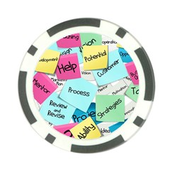 Stickies Post It List Business Poker Chip Card Guard by Celenk