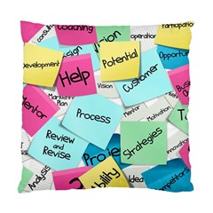 Stickies Post It List Business Standard Cushion Case (two Sides) by Celenk