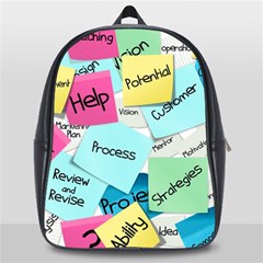 Stickies Post It List Business School Bag (large) by Celenk