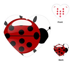 Ladybug Insects Colors Alegre Playing Cards (heart)  by Celenk