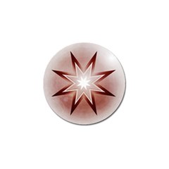 Star Christmas Festival Decoration Golf Ball Marker (10 Pack) by Celenk
