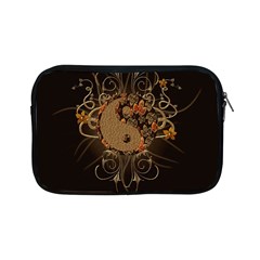 The Sign Ying And Yang With Floral Elements Apple Ipad Mini Zipper Cases by FantasyWorld7