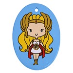 Princess of Power CutiE Oval Ornament Front