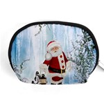 Santa Claus With Funny Penguin Accessory Pouches (Medium)  Front