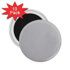 Grey And White Simulated Carbon Fiber 2 25  Magnets (10 Pack)  by PodArtist