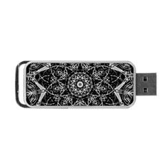 Mandala Psychedelic Neon Portable Usb Flash (two Sides) by Celenk