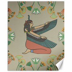 Egyptian Woman Wings Design Canvas 11  X 14   by Celenk