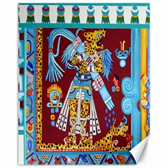 Mexico Puebla Mural Ethnic Aztec Canvas 11  X 14   by Celenk