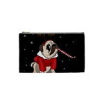 Pug Xmas Cosmetic Bag (Small)  Front