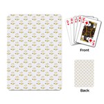 Gold Scales Of Justice on White Repeat Pattern All Over Print Playing Card Back