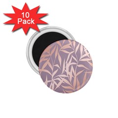 Rose Gold, Asian,leaf,pattern,bamboo Trees, Beauty, Pink,metallic,feminine,elegant,chic,modern,wedding 1 75  Magnets (10 Pack)  by NouveauDesign