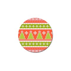 Christmas Tree Ugly Sweater Pattern Golf Ball Marker (10 Pack) by allthingseveryone