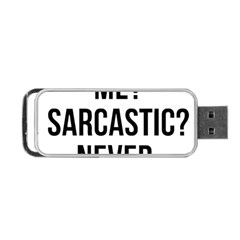 Me Sarcastic Never Portable Usb Flash (one Side) by FunnyShirtsAndStuff