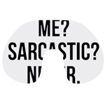 Me sarcastic never Travel Neck Pillows Front