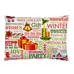 The Joys Of Christmas Pillow Case (two Sides) by allthingseveryone