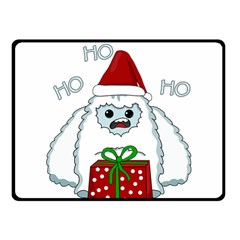 Yeti Xmas Fleece Blanket (small) by Valentinaart