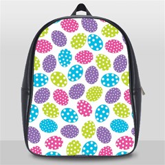 Polka Dot Easter Eggs School Bag (large) by allthingseveryone