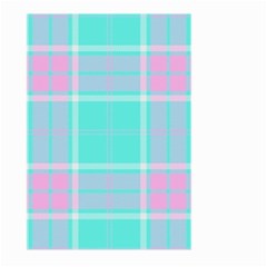 Blue And Pink Pastel Plaid Large Garden Flag (two Sides) by allthingseveryone