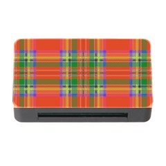 Orange And Green Plaid Memory Card Reader With Cf by allthingseveryone